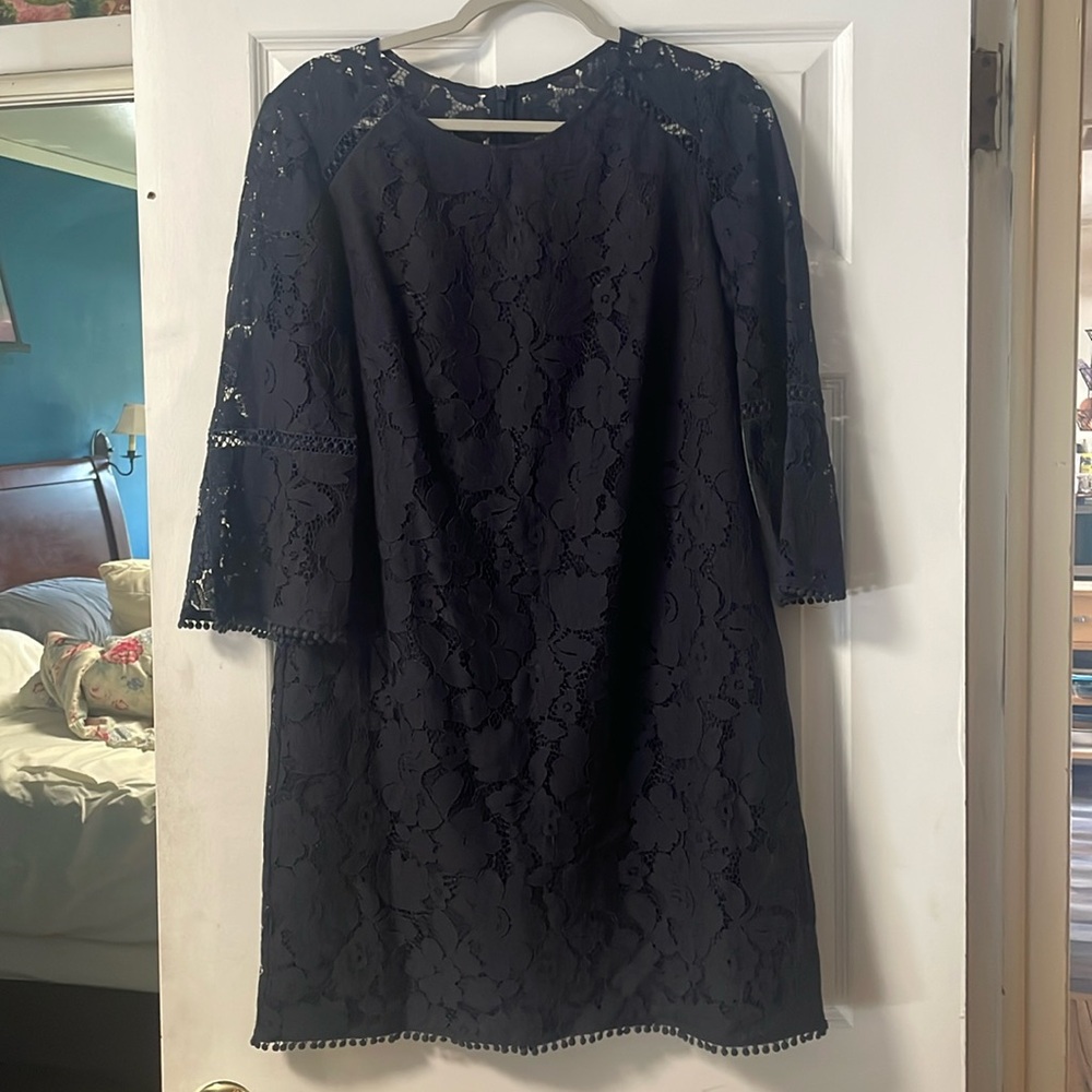 NWT Vince Caputo navy lace dress